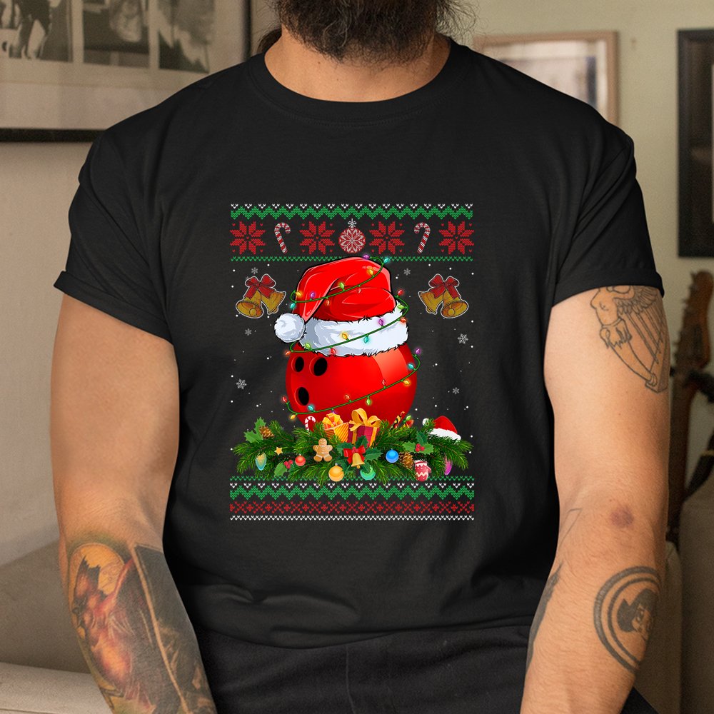 Snowman Bowling Christmas Ball Ugly Sweater Shirt Snowman Bowling Christmas Ball Ugly Sweater Shirt
