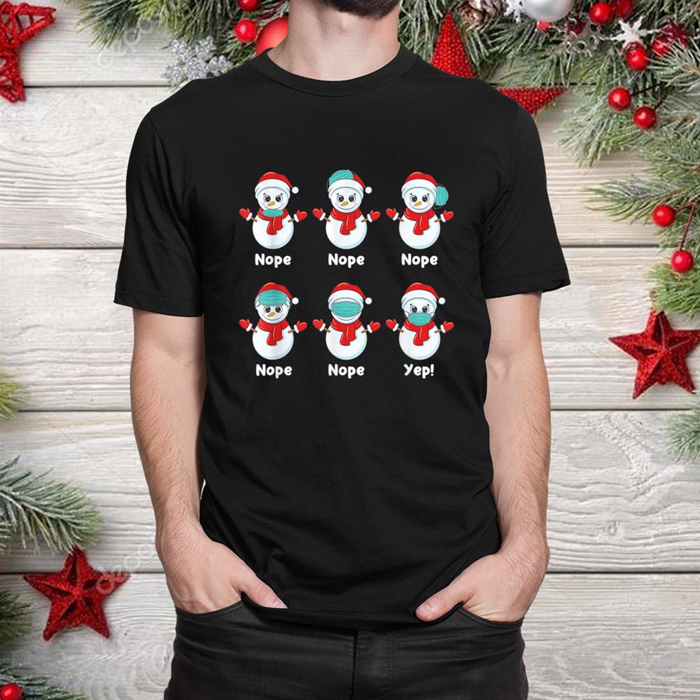 Snowman Wearing Mask Wrong Funny Pjs Snowmies Christmas Shirt Snowman Wearing Mask Wrong Funny Pjs Snowmies Christmas Shirt