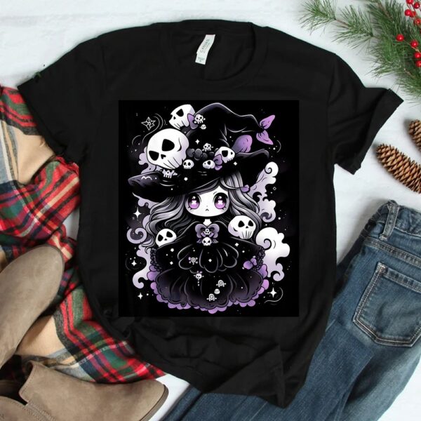 Sorceress Charm_ Enchanting Halloween Illustration Shirt 7 sorceress charm enchanting halloween illustration shirt 2