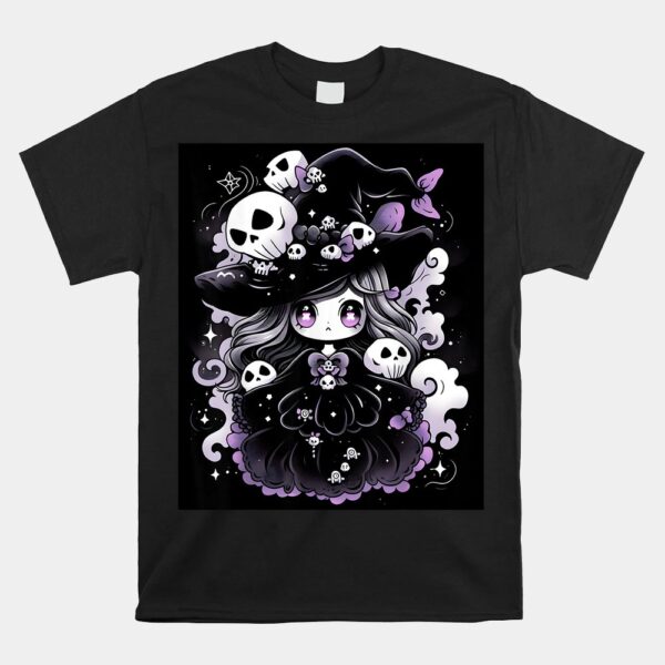 Sorceress Charm_ Enchanting Halloween Illustration Shirt