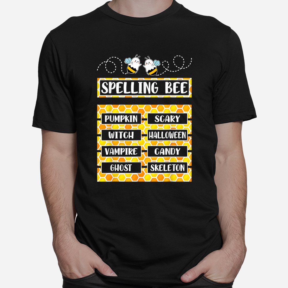 Spelling Bee Pun Halloween Shirt 10 spelling bee pun halloween shirt 1 1