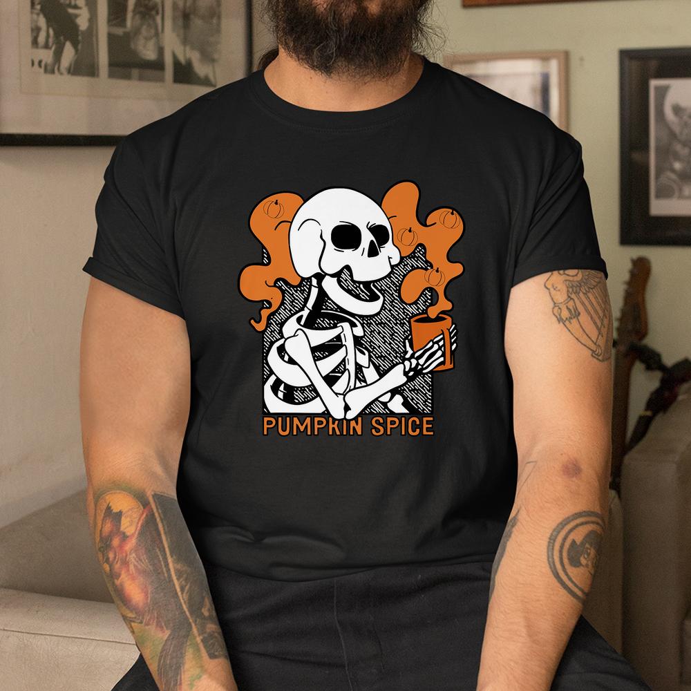 Spice Latte Syrup Creamer Cute Halloween Skeleton Pumpkin Shirt Spice Latte Syrup Creamer Cute Halloween Skeleton Pumpkin Shirt