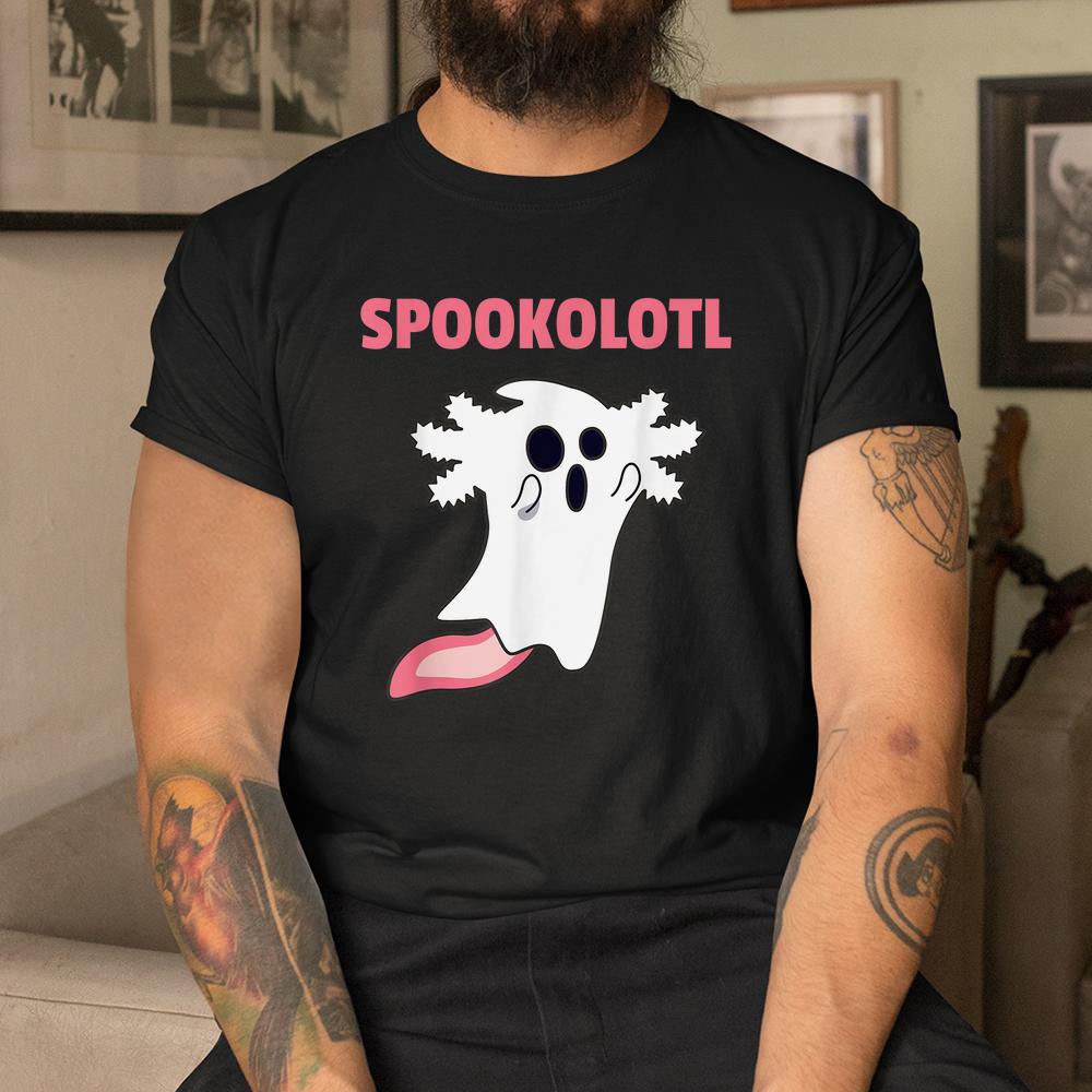Spooky Axolotl Ghost Halloween Kawaii Shirt Spooky Axolotl Ghost Halloween Kawaii Shirt