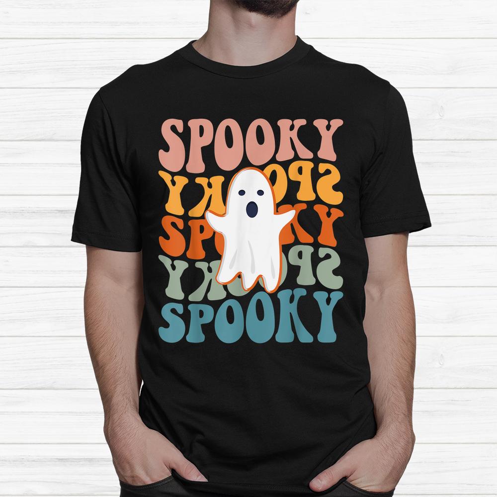Spooky Boo Halloween Retro Daisy Colorful Scary Shirt Spooky Boo Halloween Retro Daisy Colorful Scary Shirt