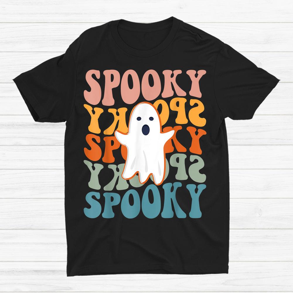 Spooky Boo Halloween Retro Daisy Colorful Scary Shirt Spooky Boo Halloween Retro Daisy Colorful Scary Shirt