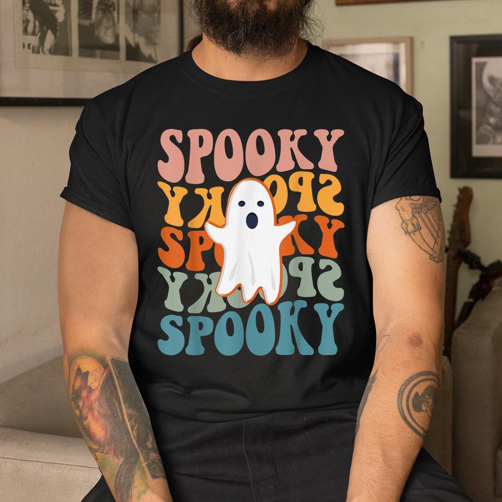 Spooky Boo Halloween Retro Daisy Colorful Scary Shirt Spooky Boo Halloween Retro Daisy Colorful Scary Shirt