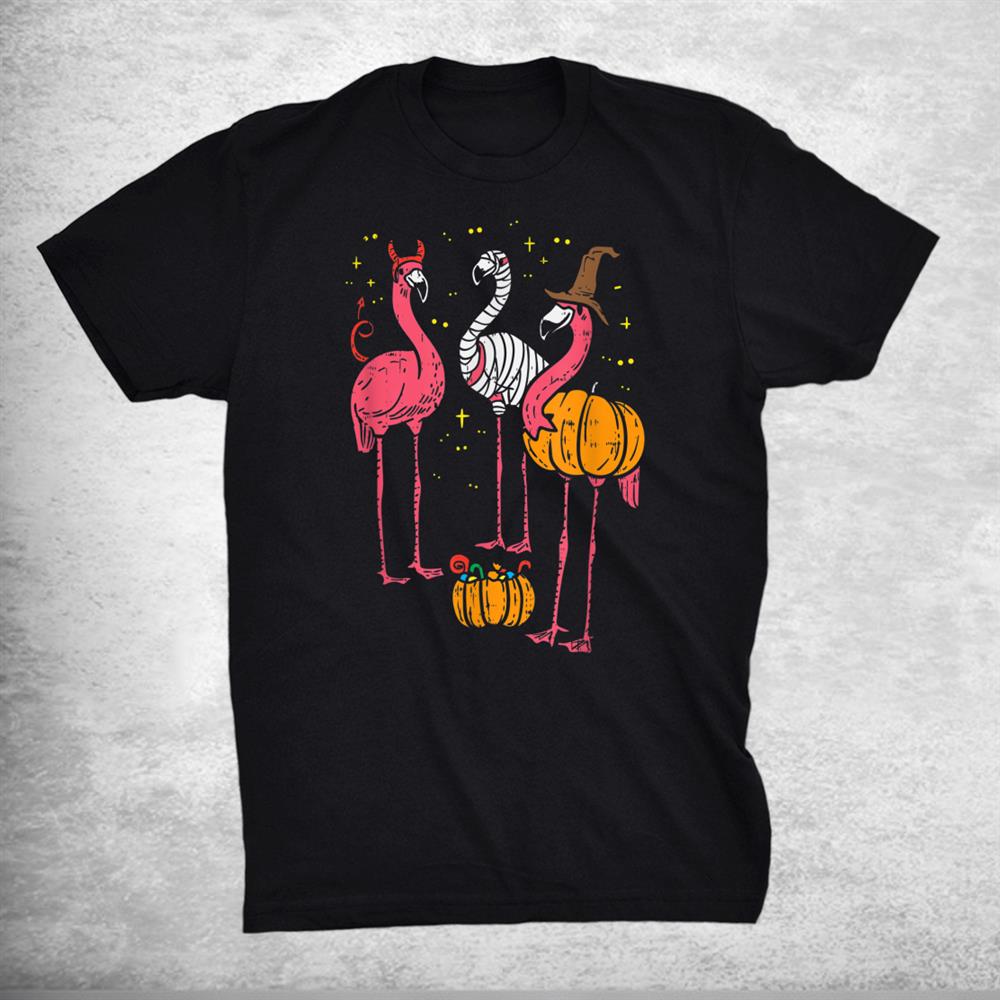 Spooky Flamingo Trio Funny Halloween Shirt Spooky Flamingo Trio Funny Halloween Shirt