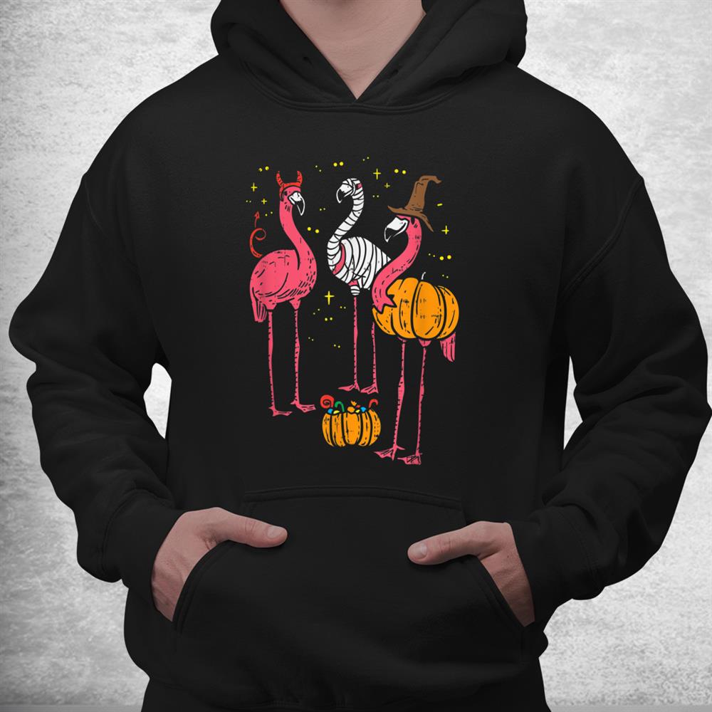 Spooky Flamingo Trio Funny Halloween Shirt Spooky Flamingo Trio Funny Halloween Shirt