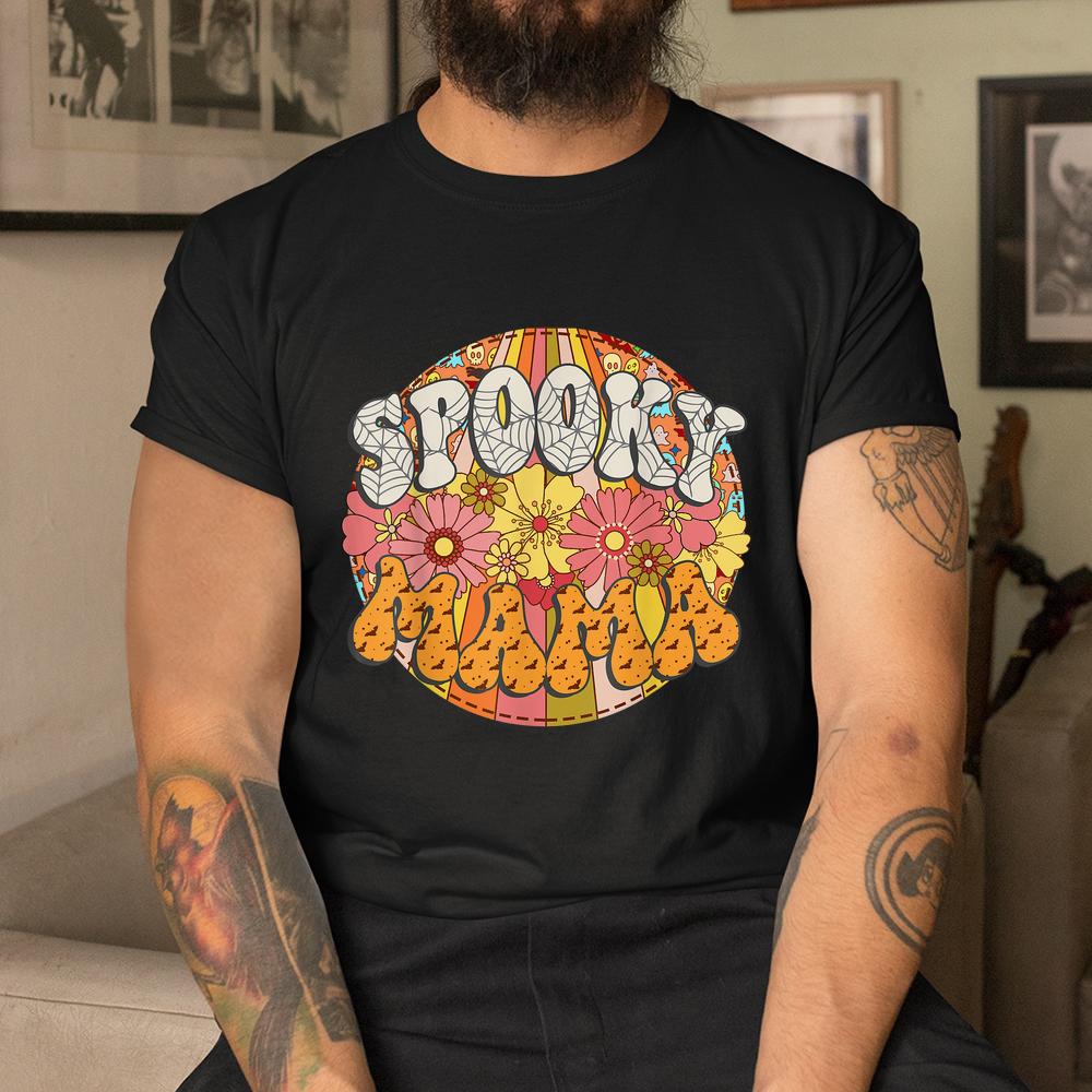 Spooky Mama Matching Family Groovy Halloween Shirt Spooky Mama Matching Family Groovy Halloween Shirt