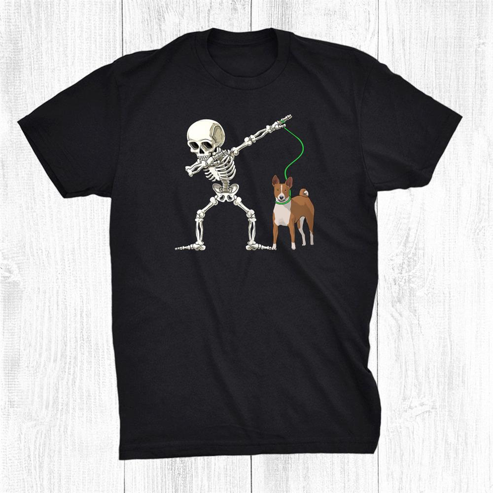 Spooky Scary Dabbing Skeleton Dab Basenji Dog Halloween Shirt Spooky Scary Dabbing Skeleton Dab Basenji Dog Halloween Shirt