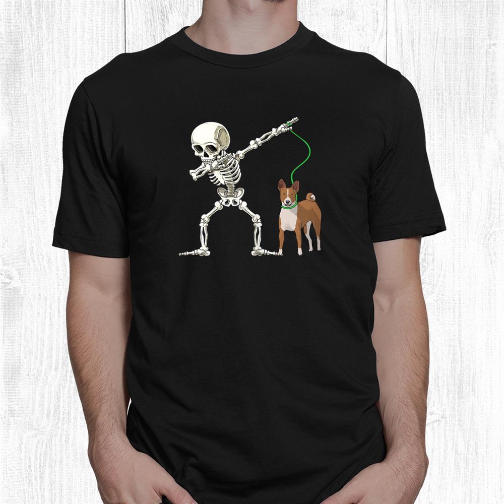 Spooky Scary Dabbing Skeleton Dab Basenji Dog Halloween Shirt Spooky Scary Dabbing Skeleton Dab Basenji Dog Halloween Shirt