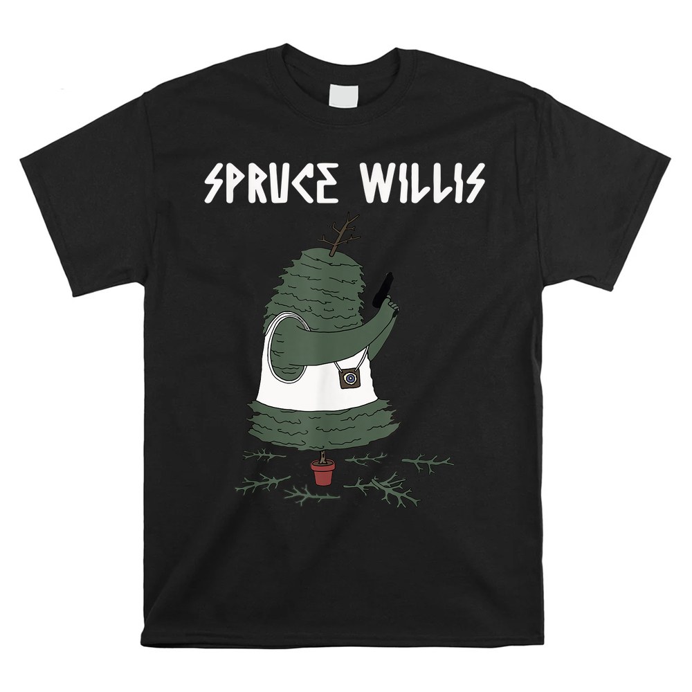 Spruce Willis Apparel Merry Christmas Tree Spy Shirt Spruce Willis Apparel Merry Christmas Tree Spy Shirt