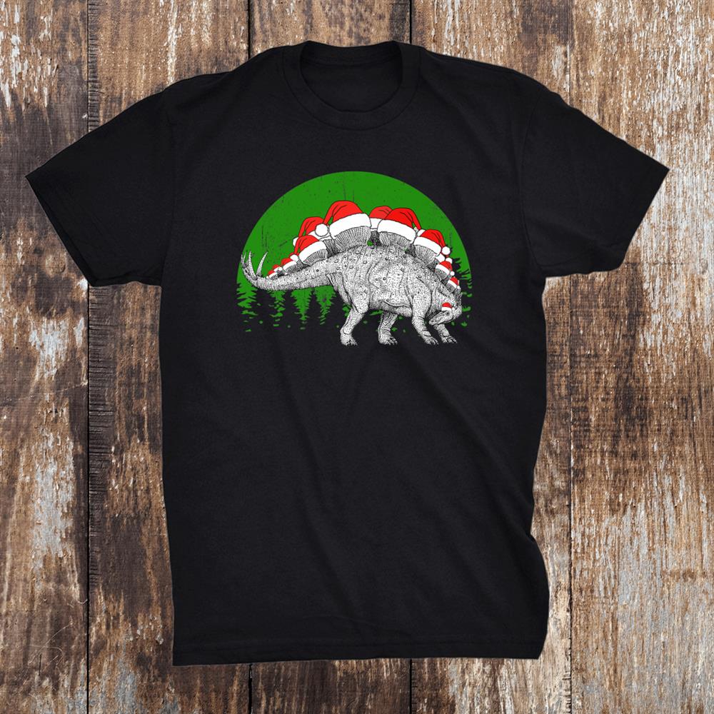 Stegosaurus Dinosaur Santa Hat Christmas Costume Shirt Stegosaurus Dinosaur Santa Hat Christmas Costume Shirt