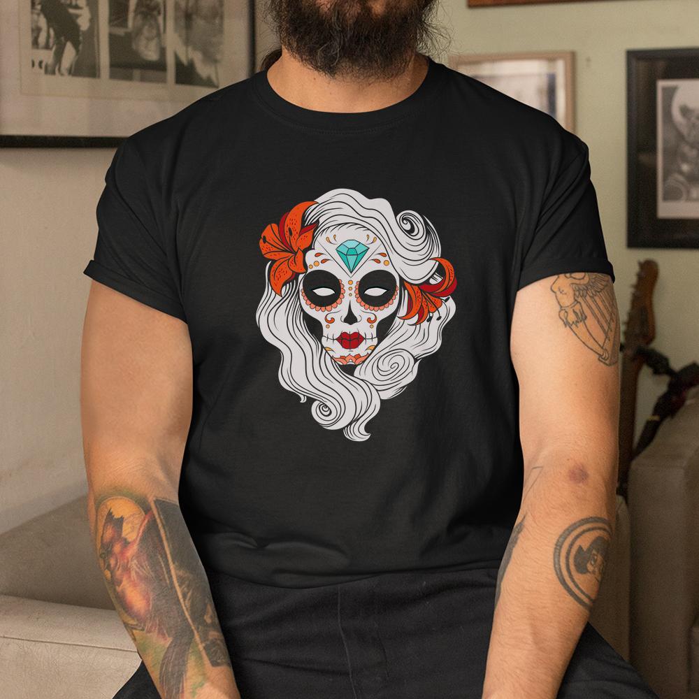 Sugar Skull Dia De Los Muertos Halloween Horror Shirt Sugar Skull Dia De Los Muertos Halloween Horror Shirt