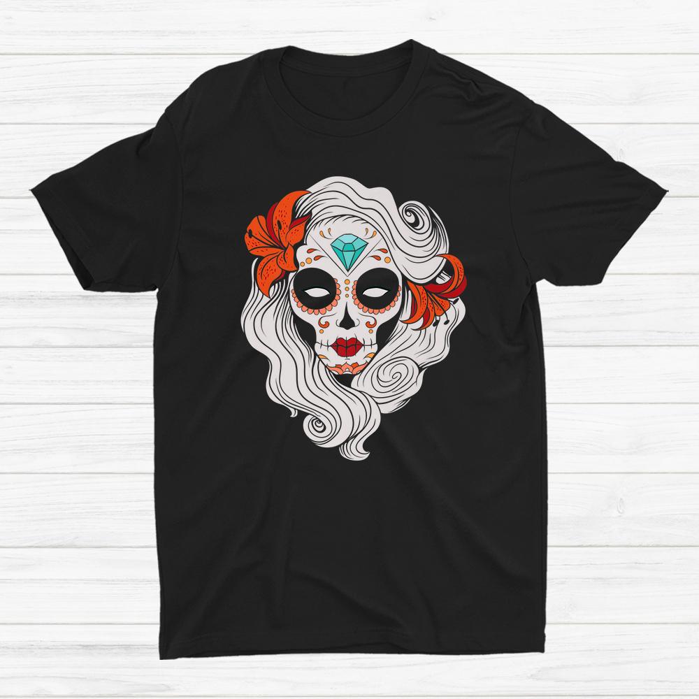 Sugar Skull Dia De Los Muertos Halloween Horror Shirt Sugar Skull Dia De Los Muertos Halloween Horror Shirt