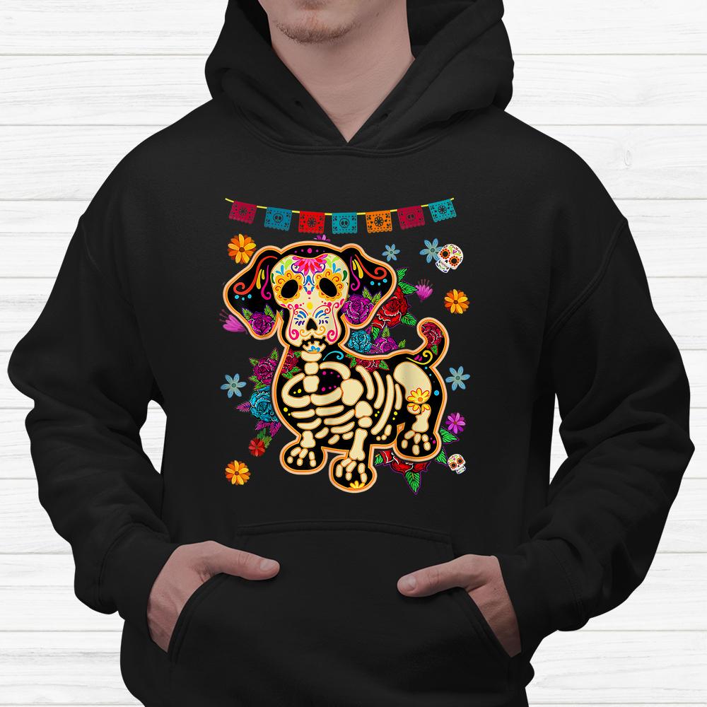 Sugar Skull Mexican Dachshund Bone Halloween Day Of Dead Shirt Sugar Skull Mexican Dachshund Bone Halloween Day Of Dead Shirt
