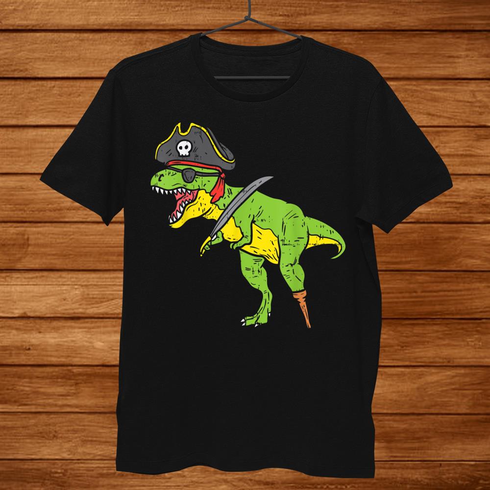 T Rex Pirate Dinosaur Dino Funny Halloween Boys Kids Shirt T Rex Pirate Dinosaur Dino Funny Halloween Boys Kids Shirt