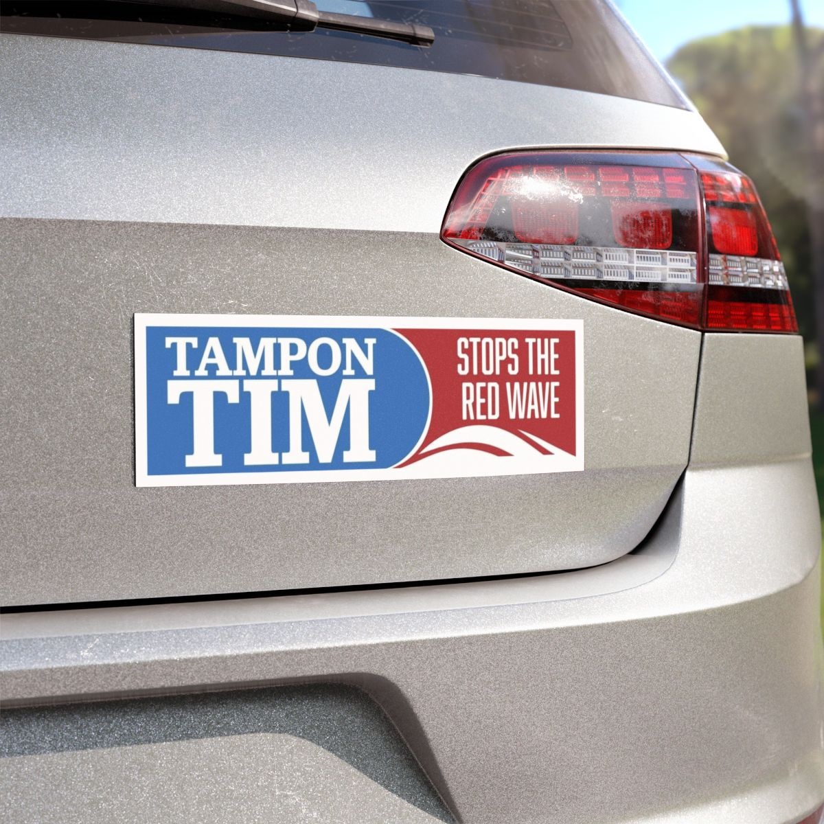 Tampon Tim Stops The Red Wave Car Bumper Magnet Tampon Tim Stops The Red Wave Car Bumper Magnet