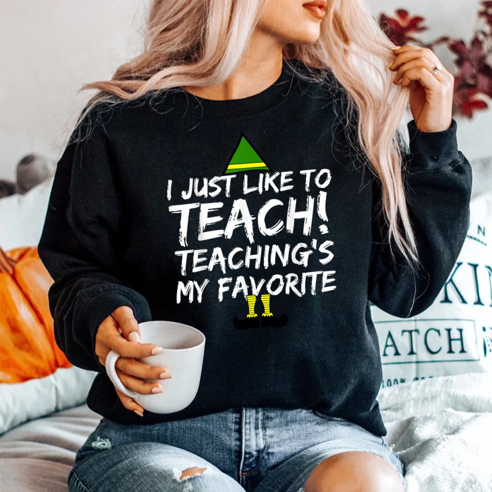 Teacher Christmas Shirt Teaching Is My Favorite Shirt Teacher Christmas Shirt Teaching Is My Favorite Shirt