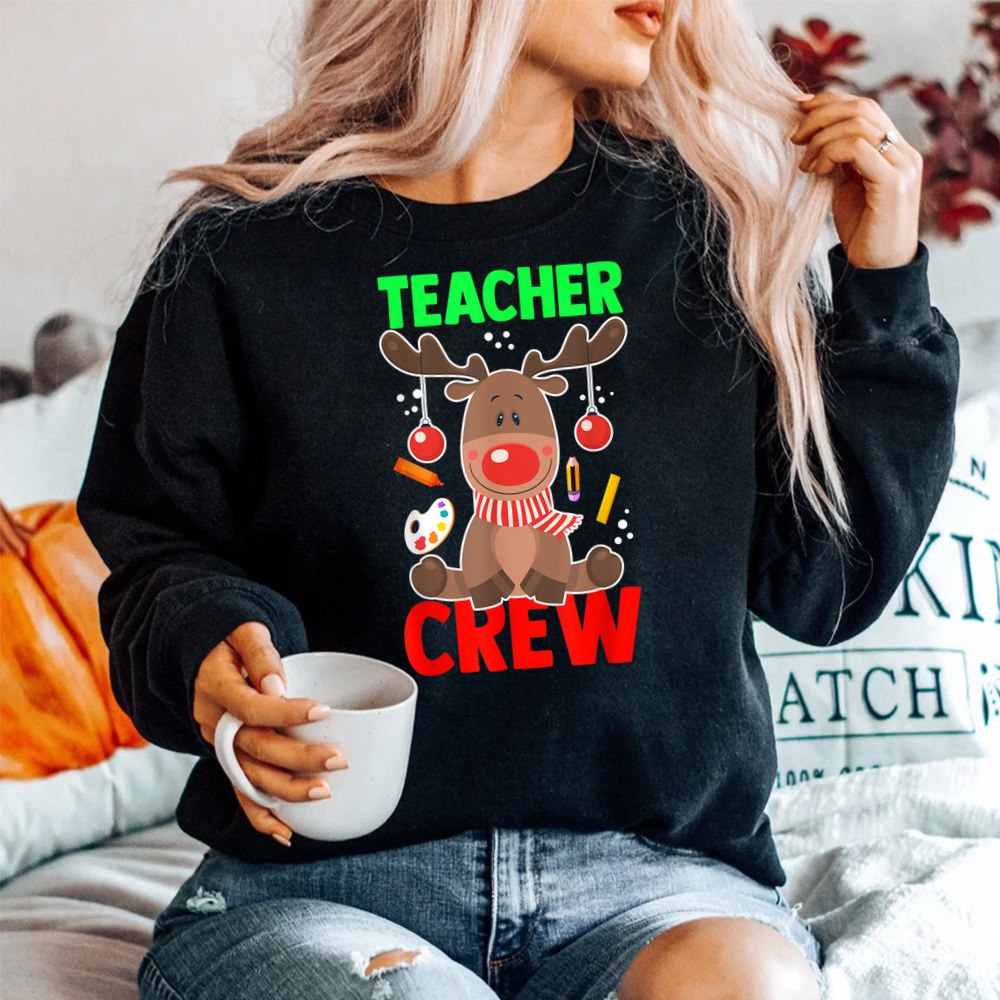 Teacher Crew Official Team Outfit Christmas Teacher Shirt Teacher Crew Official Team Outfit Christmas Teacher Shirt