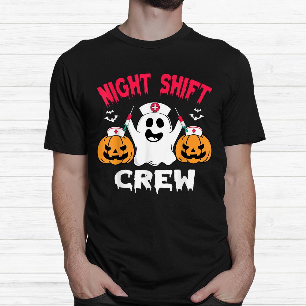Team Night Shift Nurse Halloween Shirt Halloween Scrub Tops Shirt Team Night Shift Nurse Halloween Shirt Halloween Scrub Tops Shirt