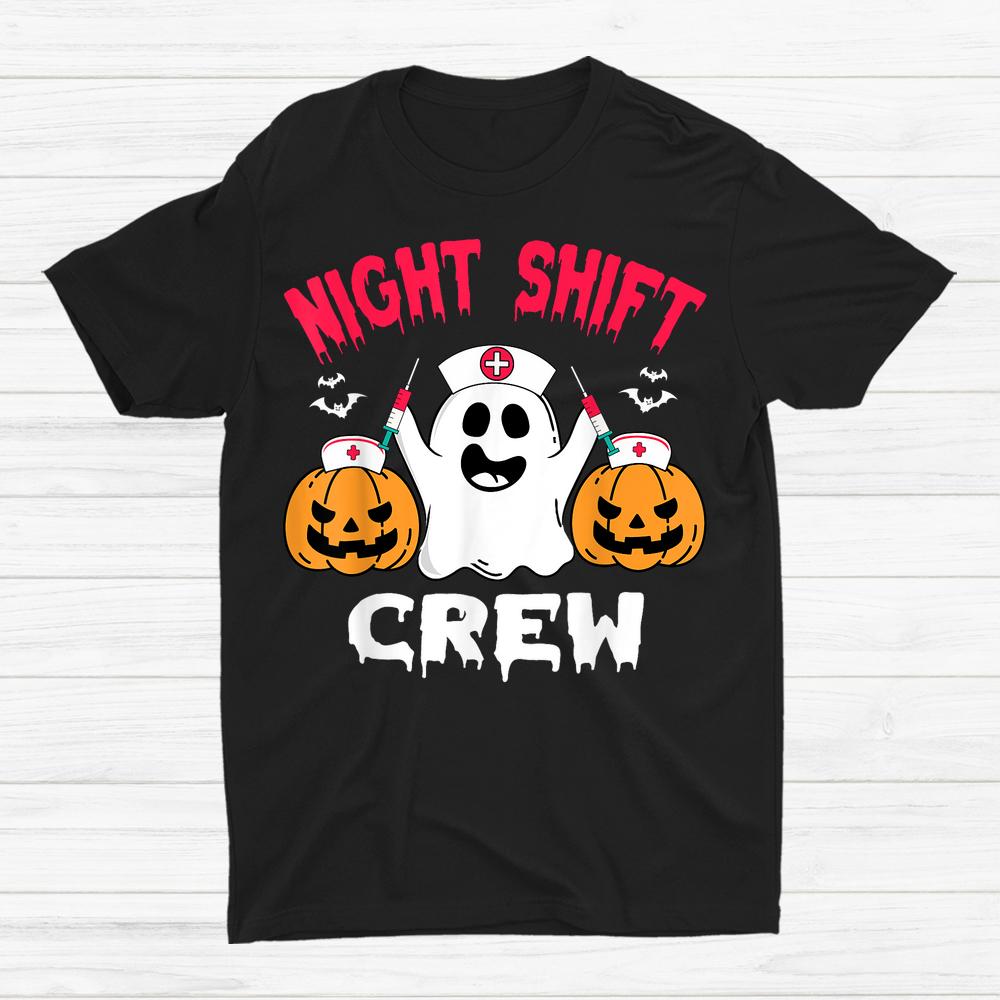 Team Night Shift Nurse Halloween Shirt Halloween Scrub Tops Shirt Team Night Shift Nurse Halloween Shirt Halloween Scrub Tops Shirt