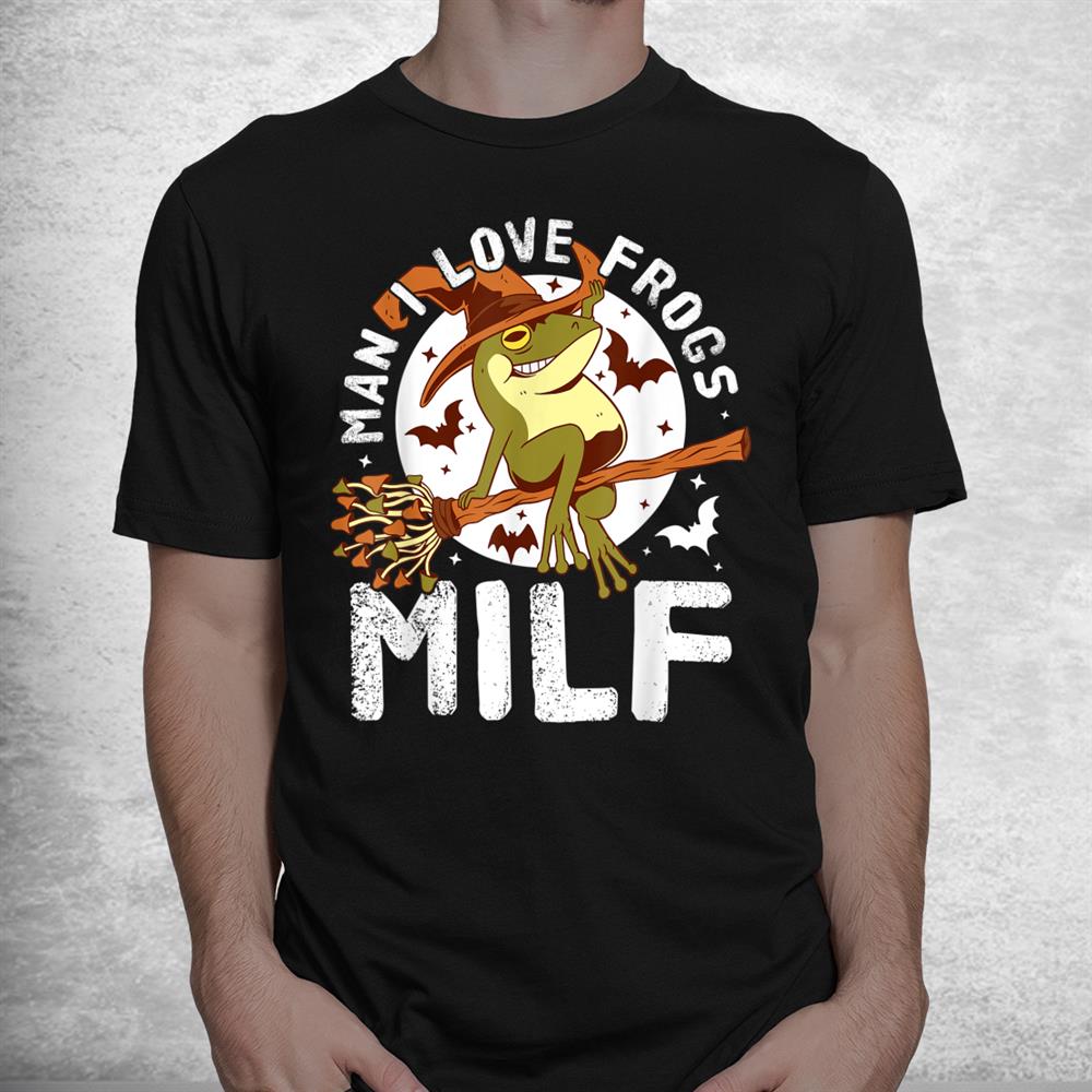 Tee Cute Frog Stuff I Heart Milf Man I Love Frogs Halloween Shirt Tee Cute Frog Stuff I Heart Milf Man I Love Frogs Halloween Shirt