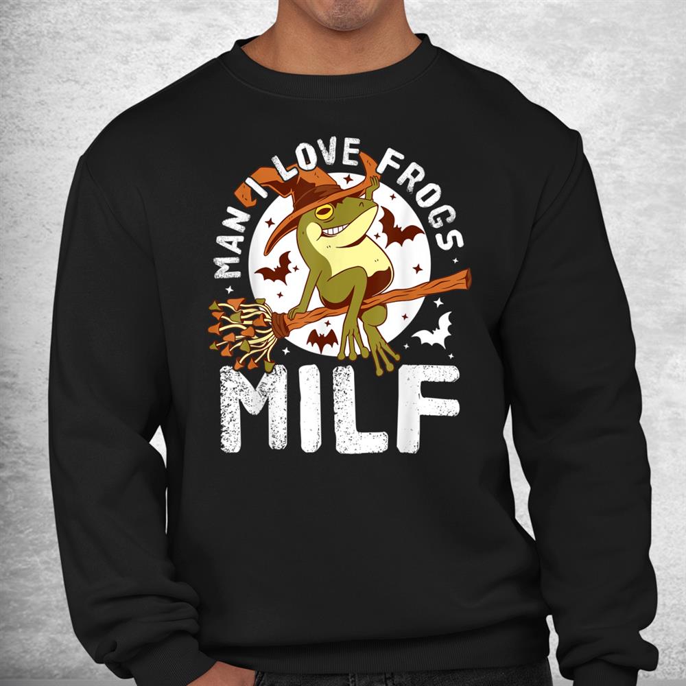 Tee Cute Frog Stuff I Heart Milf Man I Love Frogs Halloween Shirt Tee Cute Frog Stuff I Heart Milf Man I Love Frogs Halloween Shirt