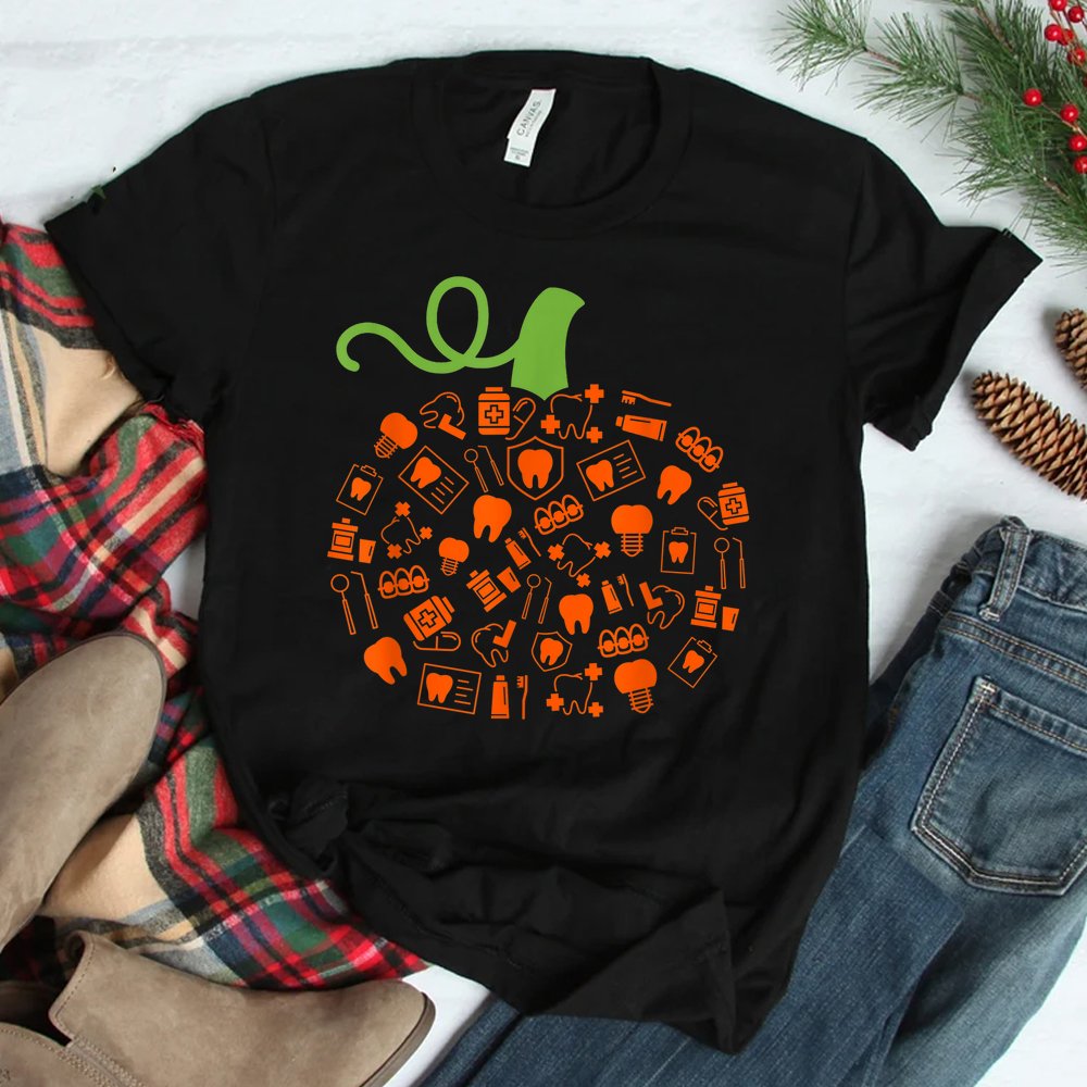 Teeth Ghost Pumpkin Witch Dental Halloween Dentist Dental Shirt Teeth Ghost Pumpkin Witch Dental Halloween Dentist Dental Shirt