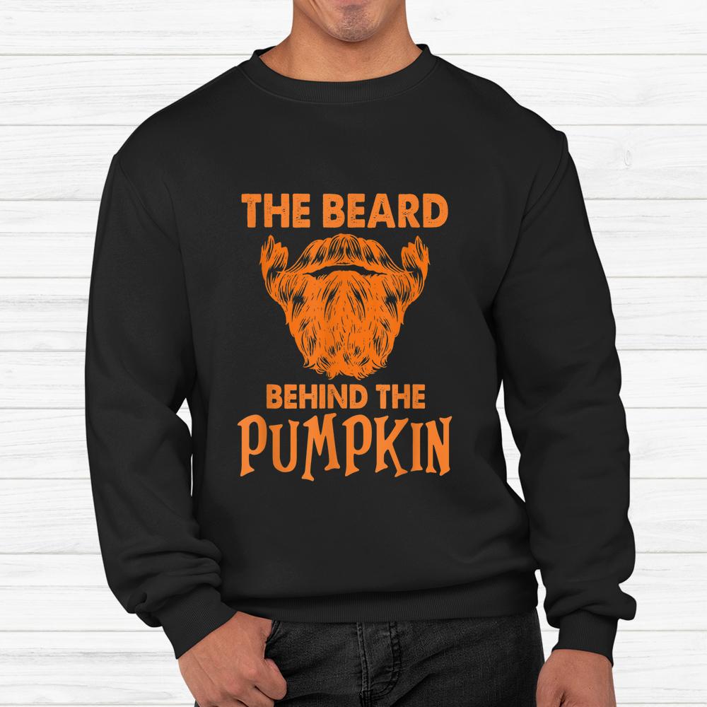 The Beard Behind The Pumpkin Baby Announcement Halloween Dad Shirt The Beard Behind The Pumpkin Baby Announcement Halloween Dad Shirt