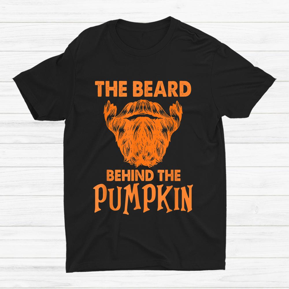 The Beard Behind The Pumpkin Baby Announcement Halloween Dad Shirt The Beard Behind The Pumpkin Baby Announcement Halloween Dad Shirt