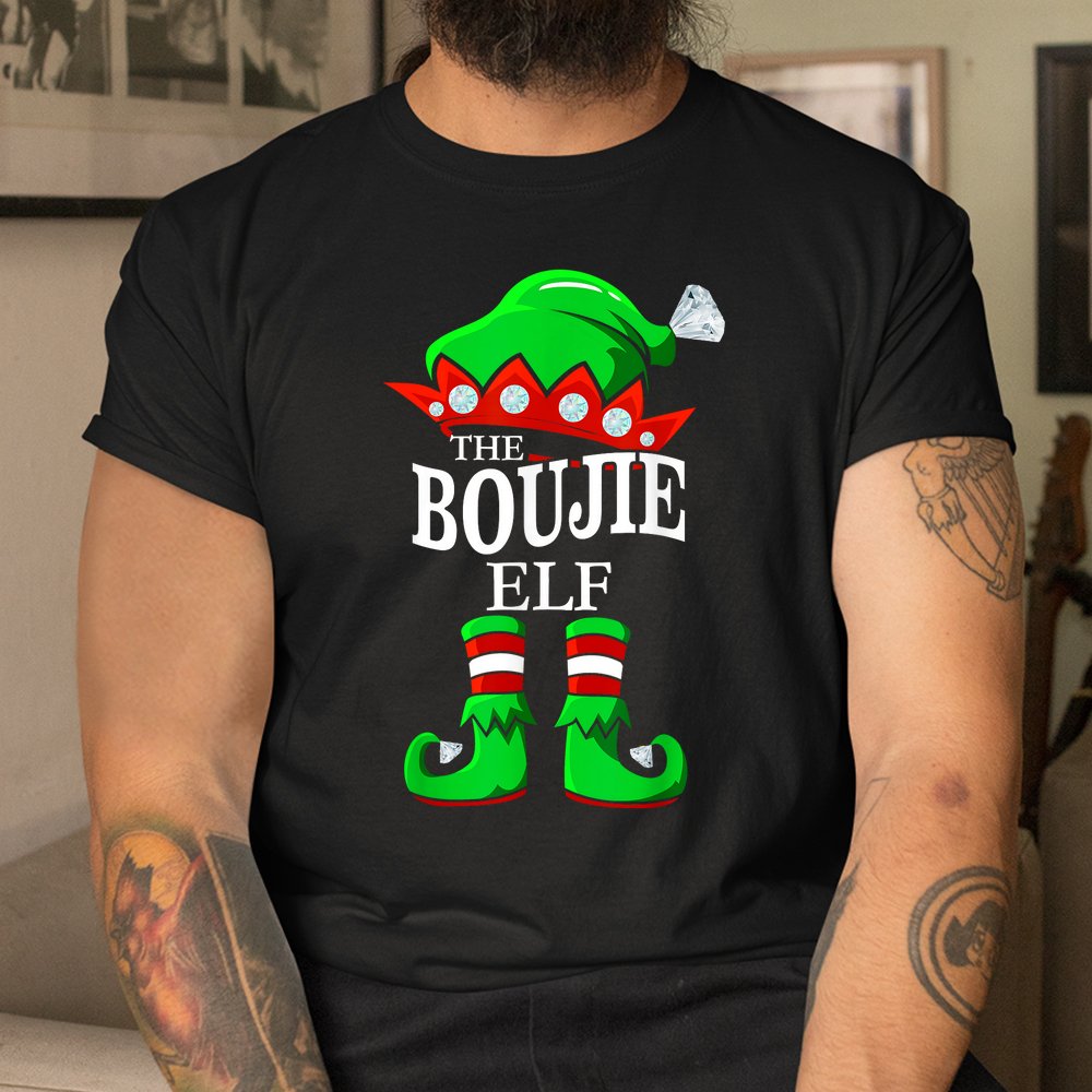 The Boujie Elf Matching Group Family Christmas Shirt The Boujie Elf Matching Group Family Christmas Shirt