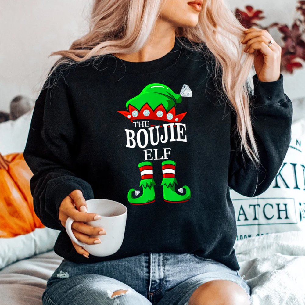 The Boujie Elf Matching Group Family Christmas Shirt The Boujie Elf Matching Group Family Christmas Shirt