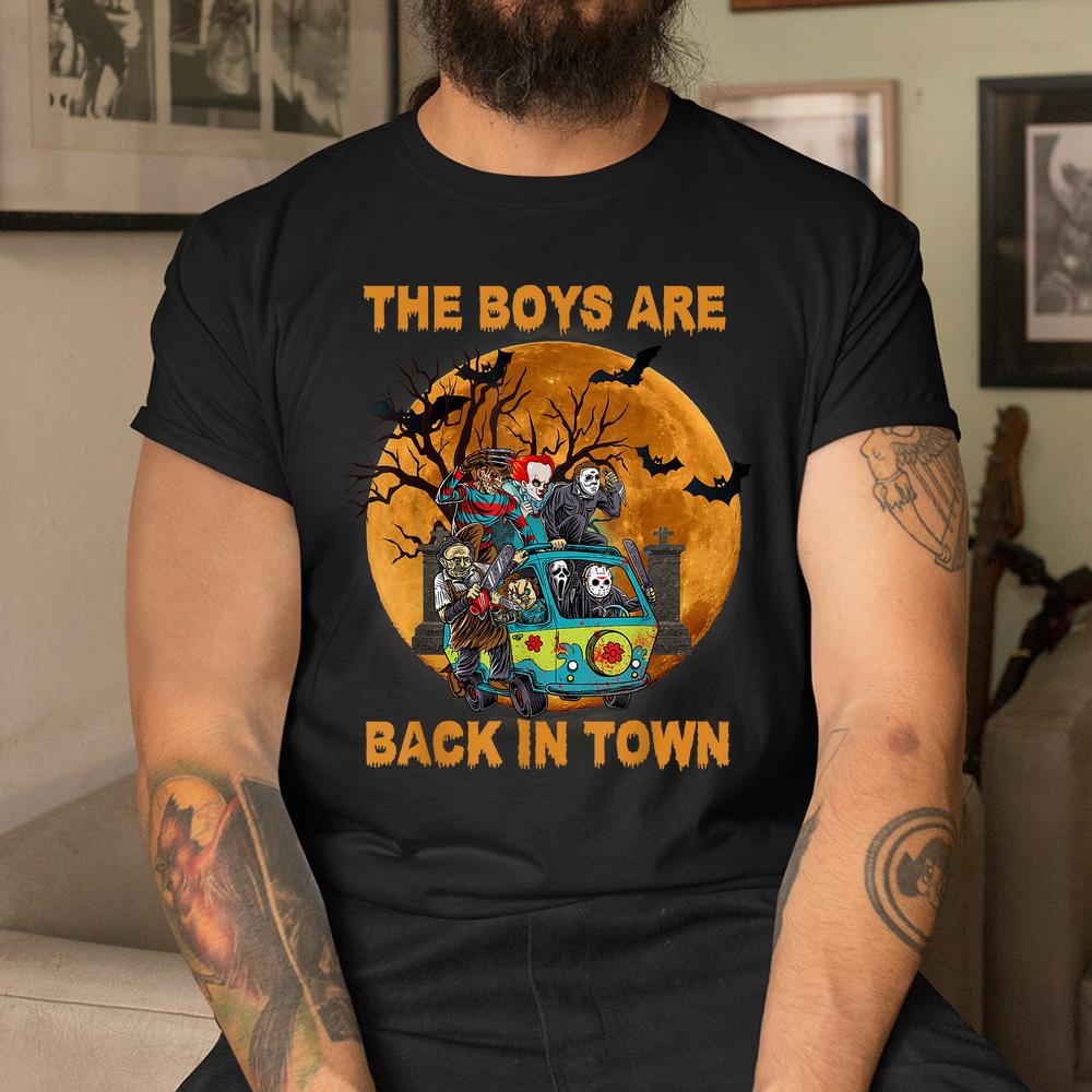 The Boys Are Back In Town Halloween Shirt The Boys Are Back In Town Halloween Shirt