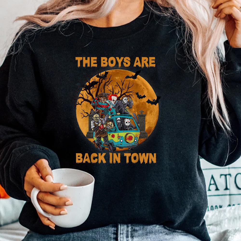 The Boys Are Back In Town Halloween Shirt The Boys Are Back In Town Halloween Shirt