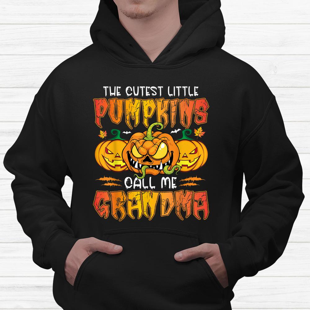 The Cutest Little Pumpkins Call Me Grandma Halloween Shirt The Cutest Little Pumpkins Call Me Grandma Halloween Shirt