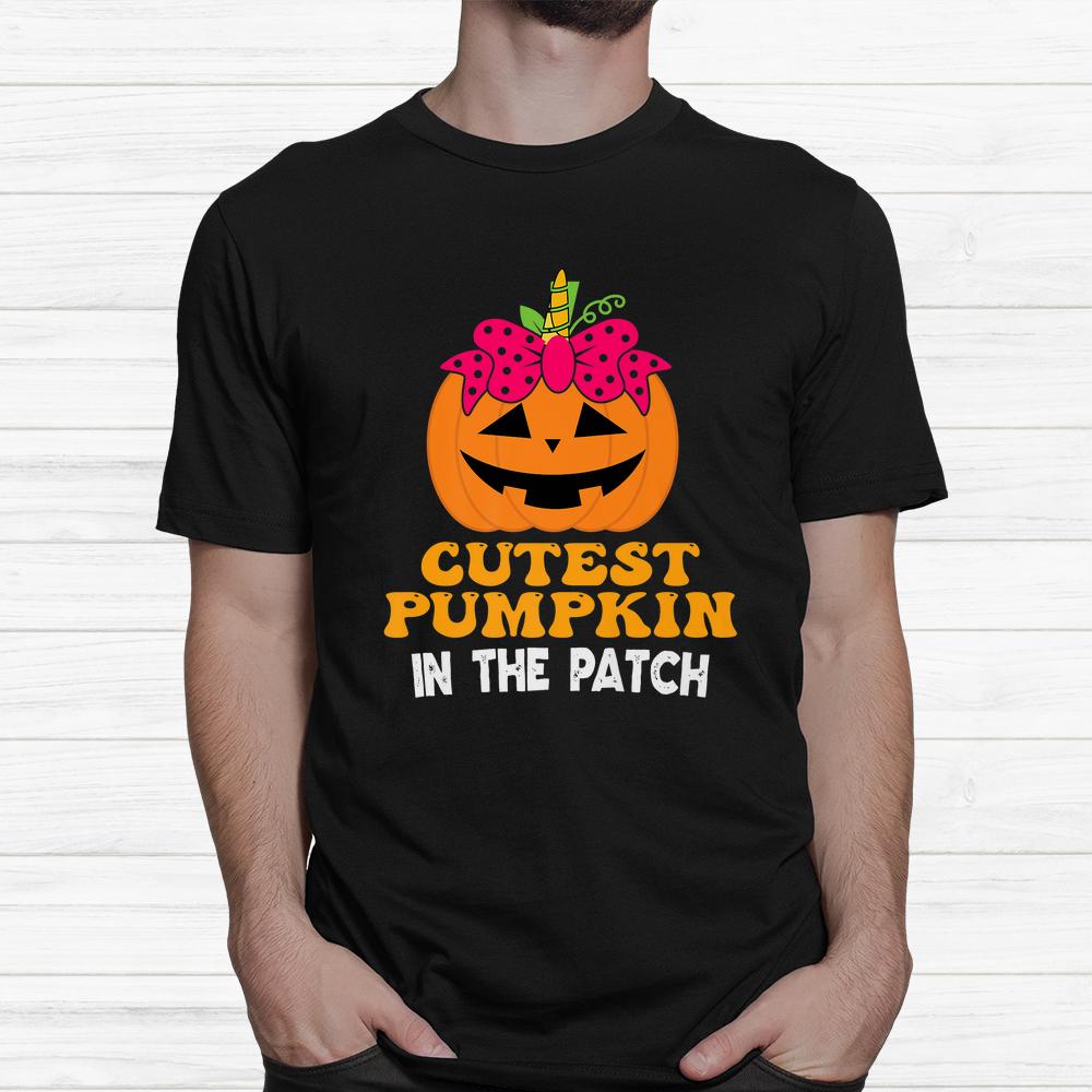 The Cutest Pumpkin In The Patch Halloween Unicorn Pumpkin Shirt The Cutest Pumpkin In The Patch Halloween Unicorn Pumpkin Shirt