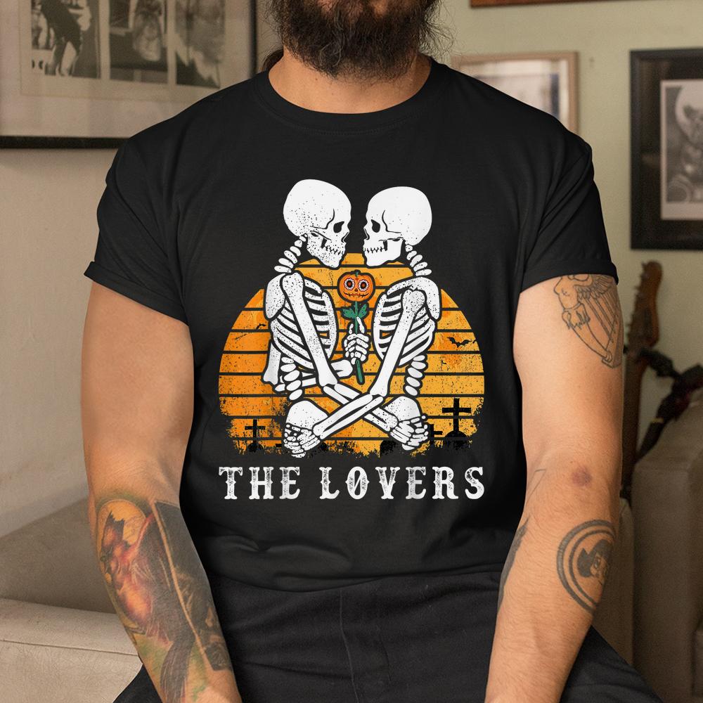 The Lovers Skeleton Horror Pumpkin Halloween Shirt The Lovers Skeleton Horror Pumpkin Halloween Shirt