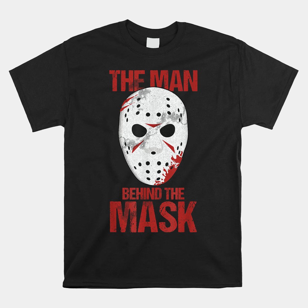 The Man Behind The Mask Lazy Halloween Shirt The Man Behind The Mask Lazy Halloween Shirt