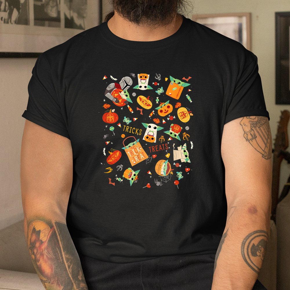 The Mandalorian And Grogu Halloween Shirt The Mandalorian And Grogu Halloween Shirt