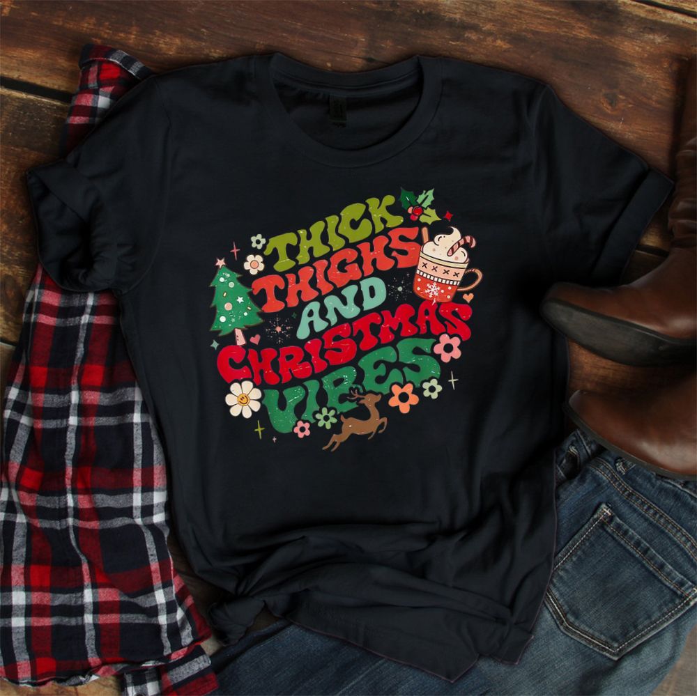 Thick Thighs And Christmas Minnie Christmas Mashup Shirt Thick Thighs And Christmas Minnie Christmas Mashup Shirt