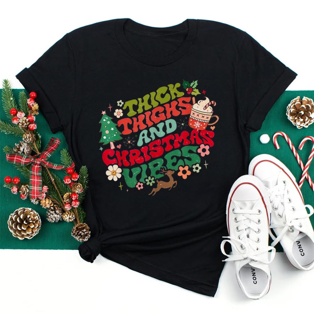 Thick Thighs And Christmas Minnie Christmas Mashup Shirt Thick Thighs And Christmas Minnie Christmas Mashup Shirt