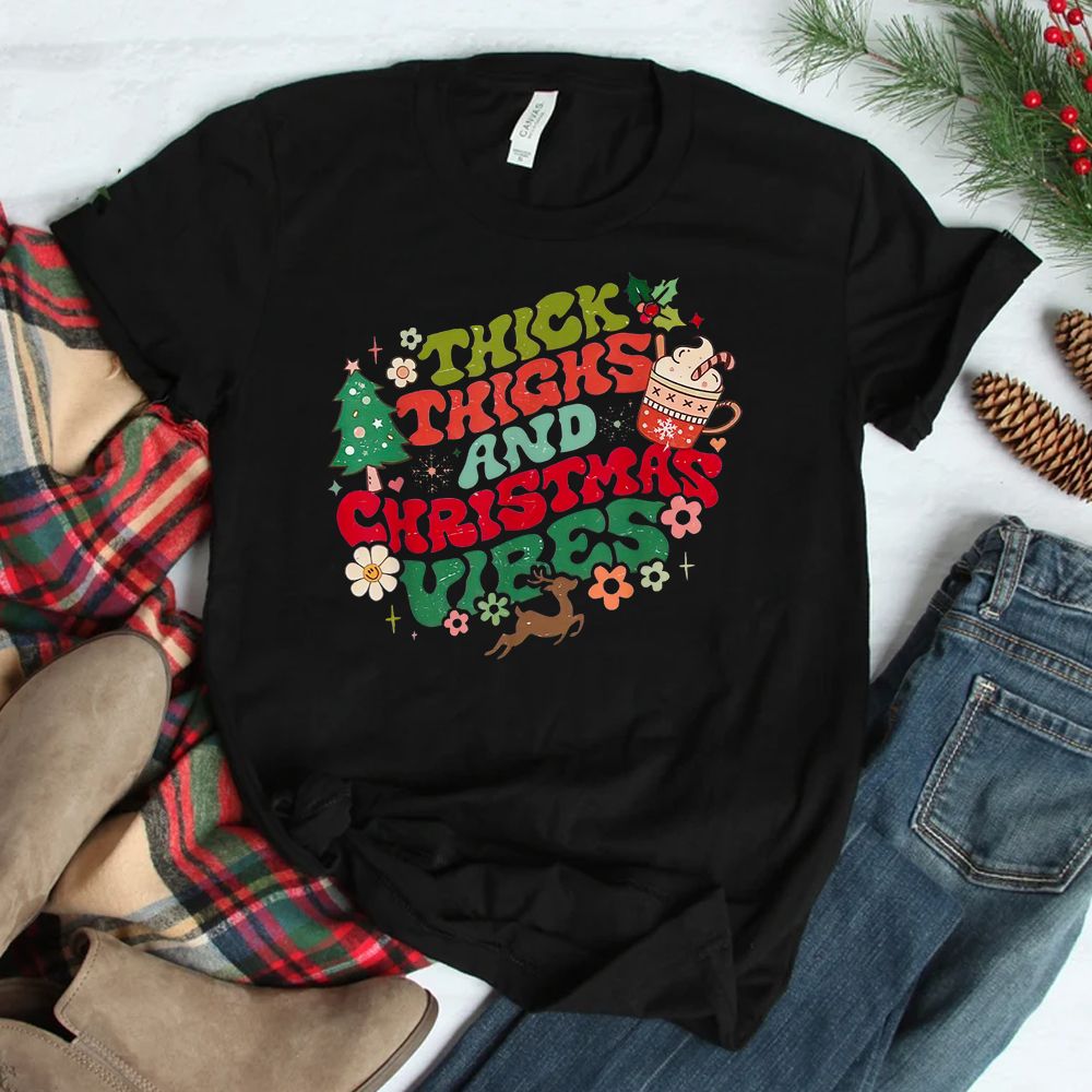 Thick Thighs And Christmas Minnie Christmas Mashup Shirt Thick Thighs And Christmas Minnie Christmas Mashup Shirt