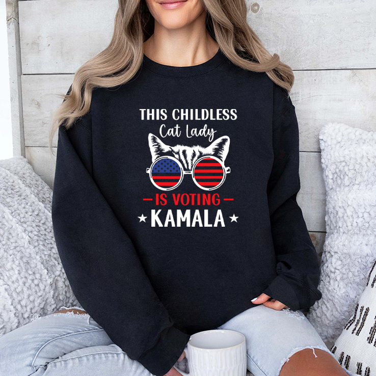 This Childless Cat Lady Is Voting Kamala-Harris 2024 Shirt This Childless Cat Lady Is Voting Kamala-Harris 2024 Shirt