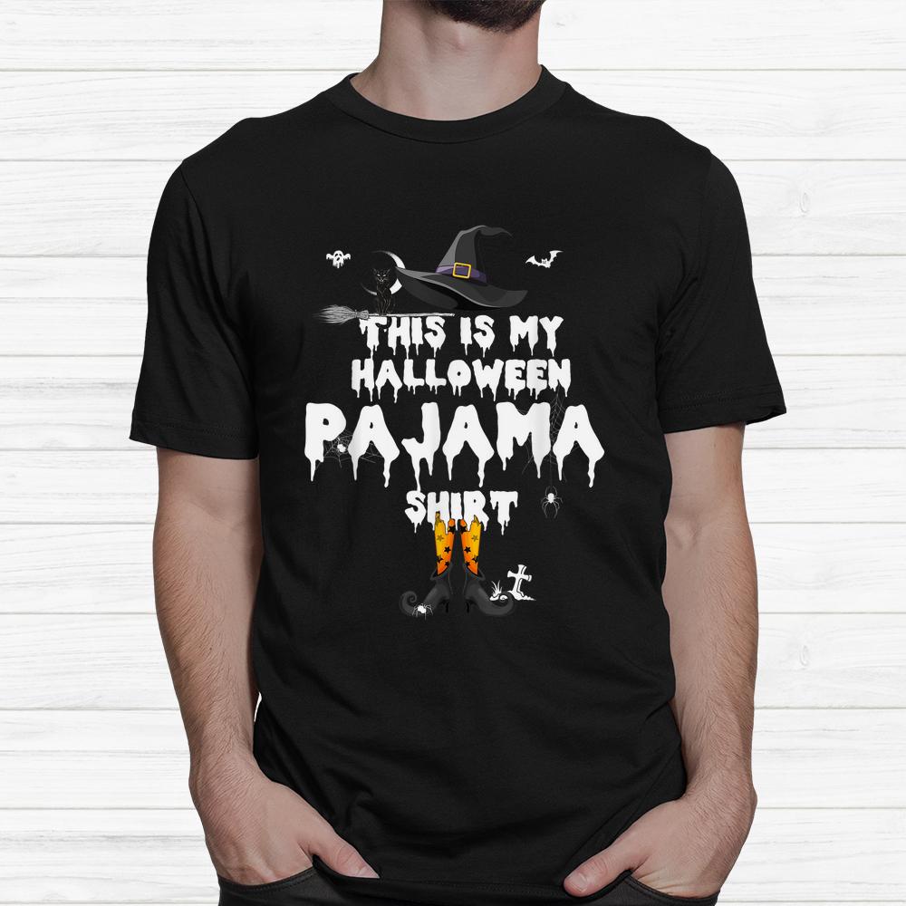 This Is My Halloween Pyjama Shirts Halloween Witch Cat Boo Shirt This Is My Halloween Pyjama Shirts Halloween Witch Cat Boo Shirt