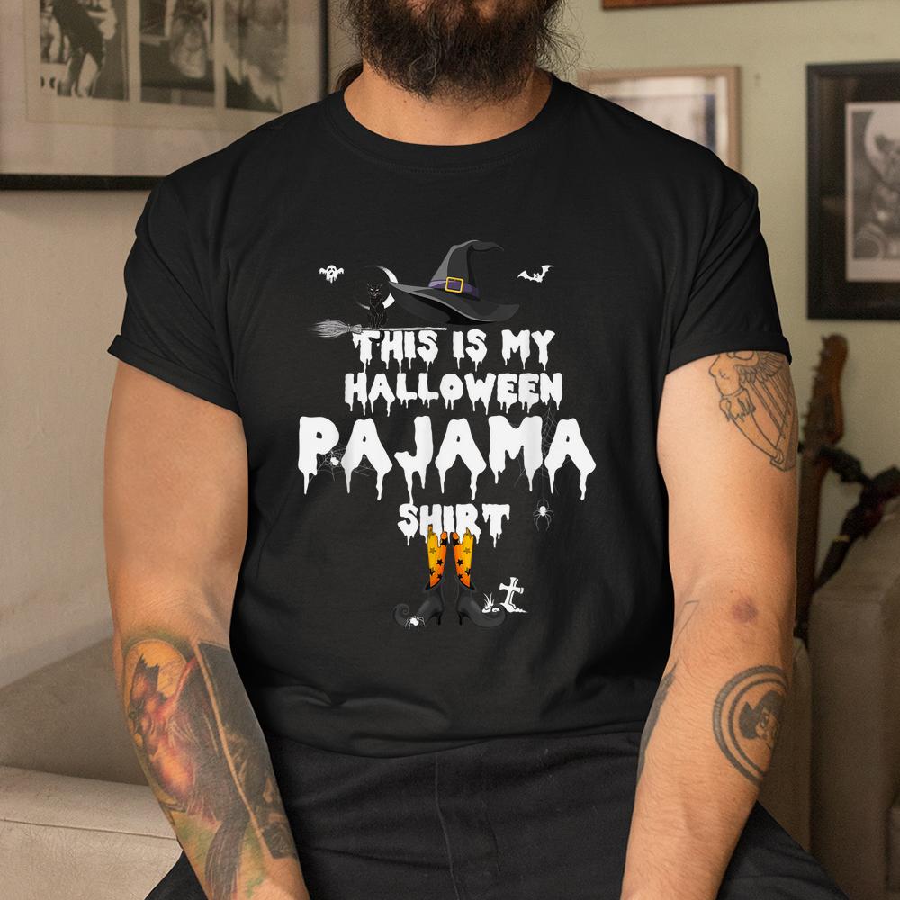 This Is My Halloween Pyjama Shirts Halloween Witch Cat Boo Shirt This Is My Halloween Pyjama Shirts Halloween Witch Cat Boo Shirt