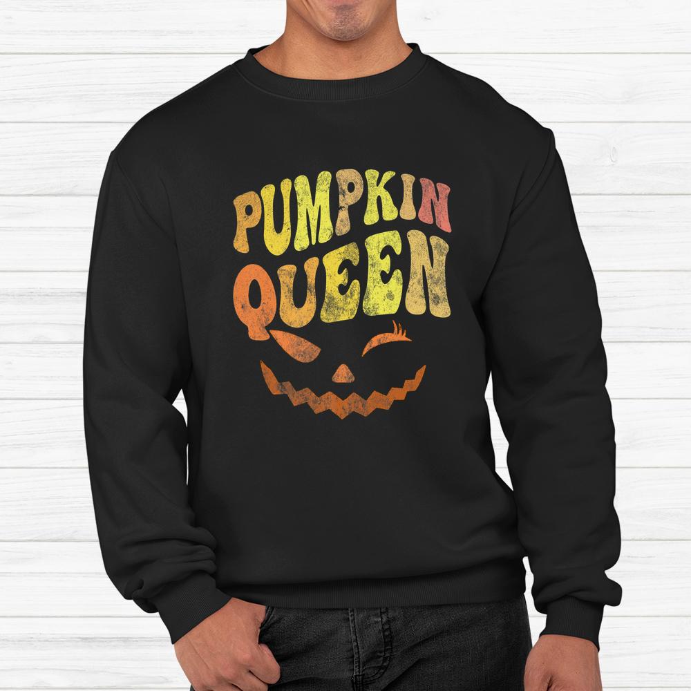 This Is My Scary Pumpkin Queen Halloween Lady Groovy Carving Shirt This Is My Scary Pumpkin Queen Halloween Lady Groovy Carving Shirt