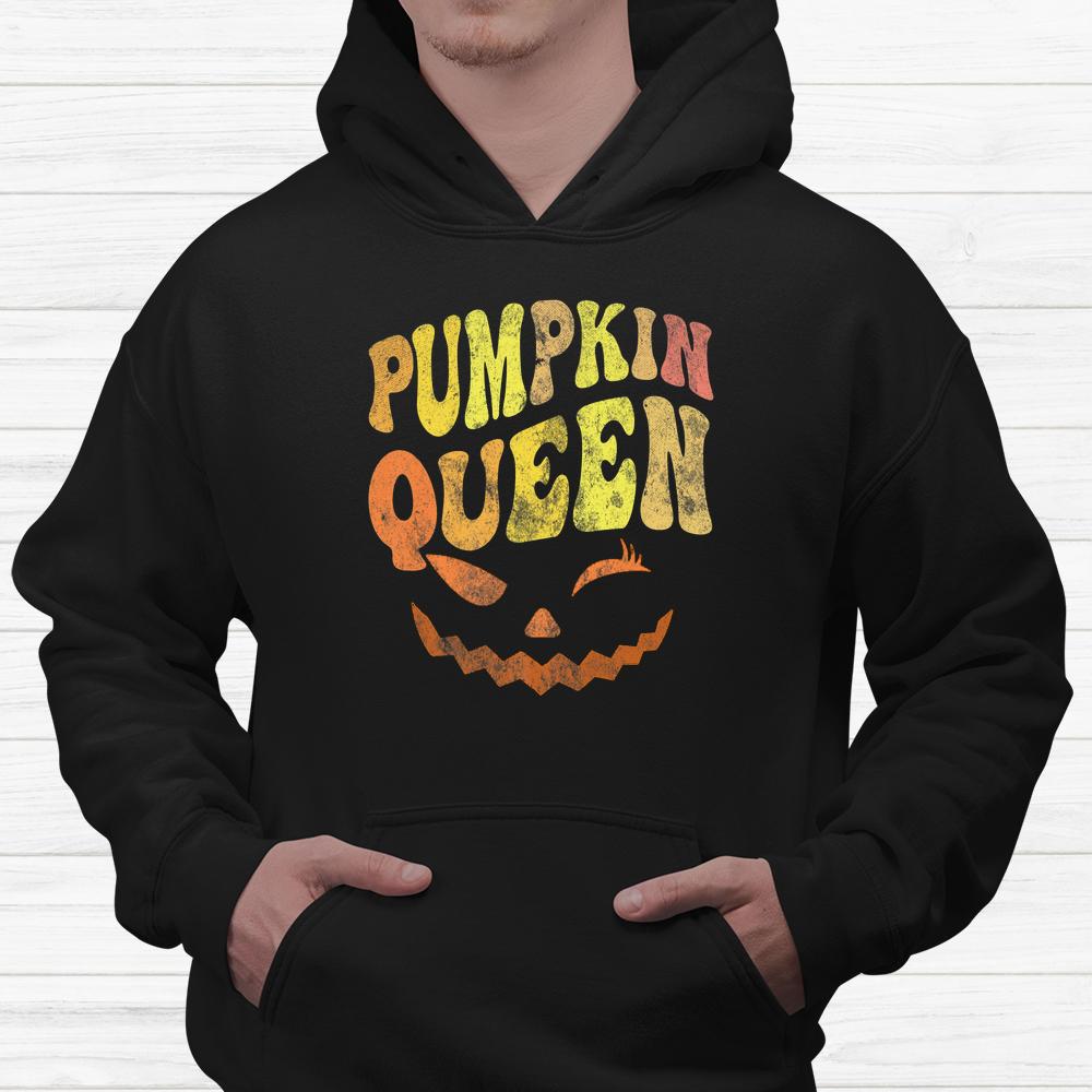 This Is My Scary Pumpkin Queen Halloween Lady Groovy Carving Shirt This Is My Scary Pumpkin Queen Halloween Lady Groovy Carving Shirt