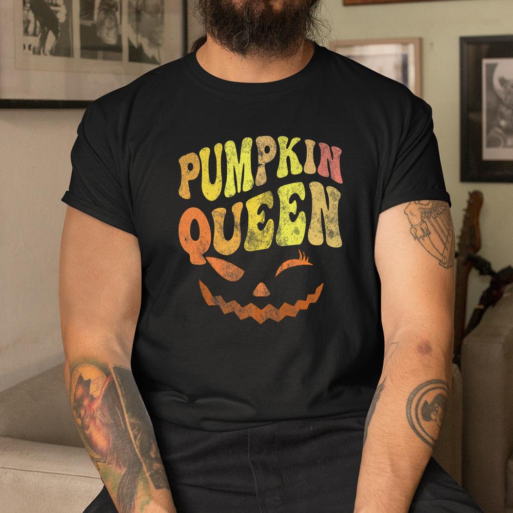 This Is My Scary Pumpkin Queen Halloween Lady Groovy Carving Shirt This Is My Scary Pumpkin Queen Halloween Lady Groovy Carving Shirt