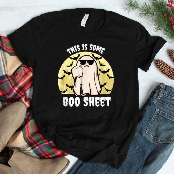 this is some boo sheet halloween ghost no time to boo sheet shirt 2